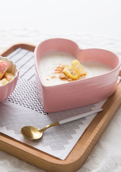 Pink Heart-Shaped Bowl