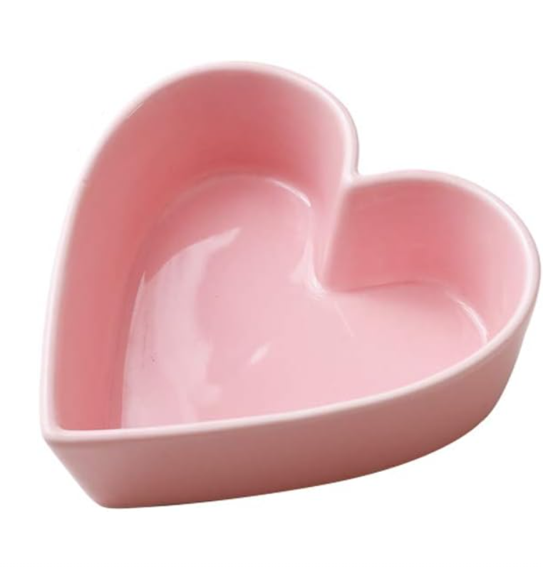 Pink Heart-Shaped Bowl