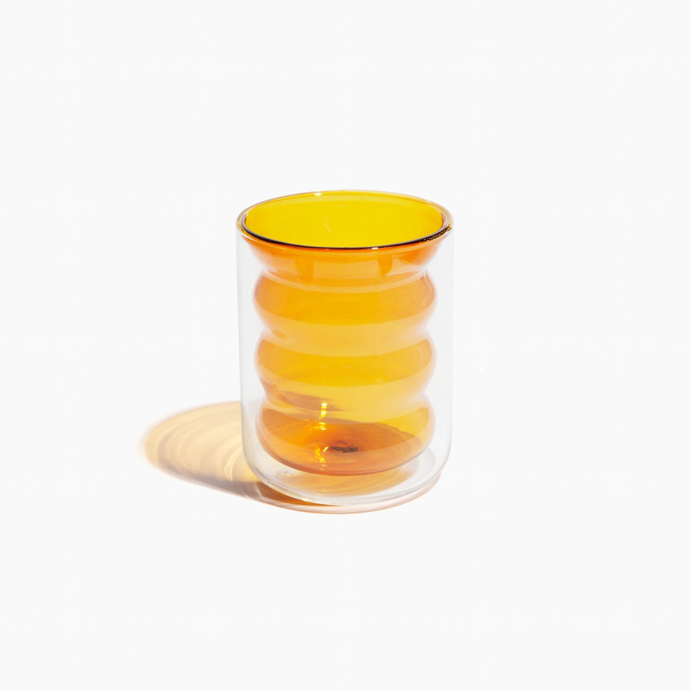 Double Wall Groovy Cup - Amber