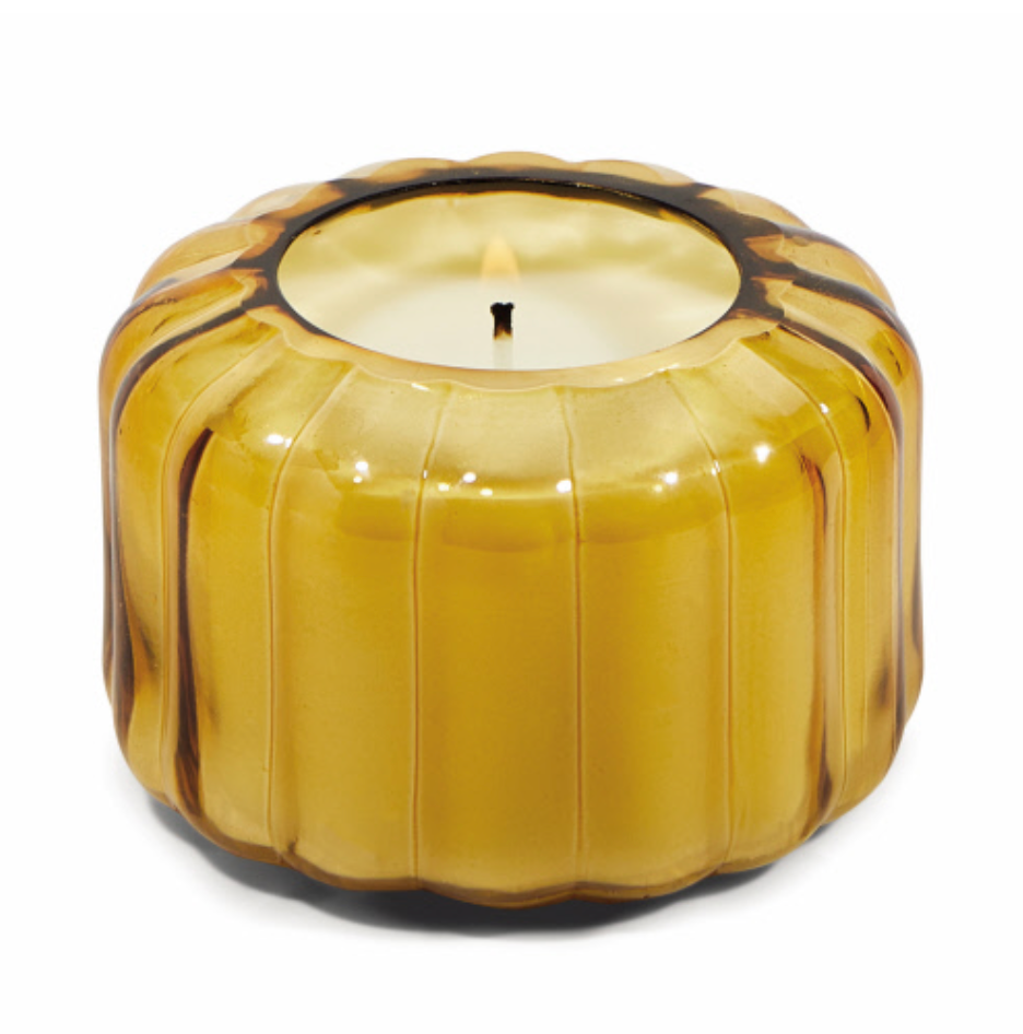 Ripple Golden Ember Glass Candle