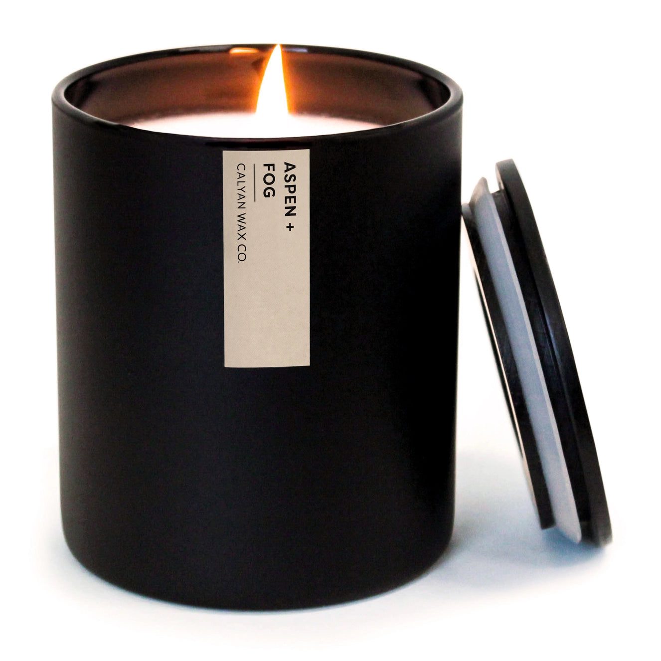 Aspen + Fog - Matte Black Tumbler Soy Candle