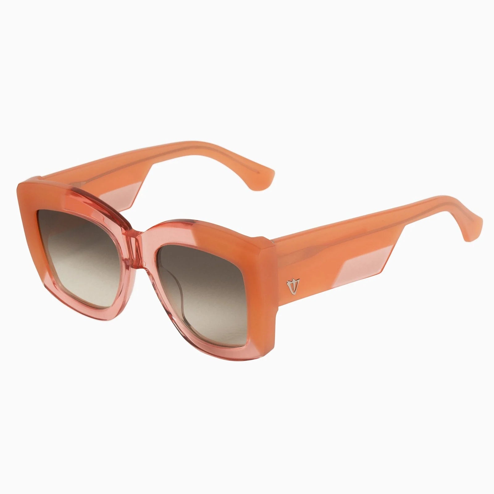 Coltrane Transparent Pink w Blush Corners/Brown Gradient Lens