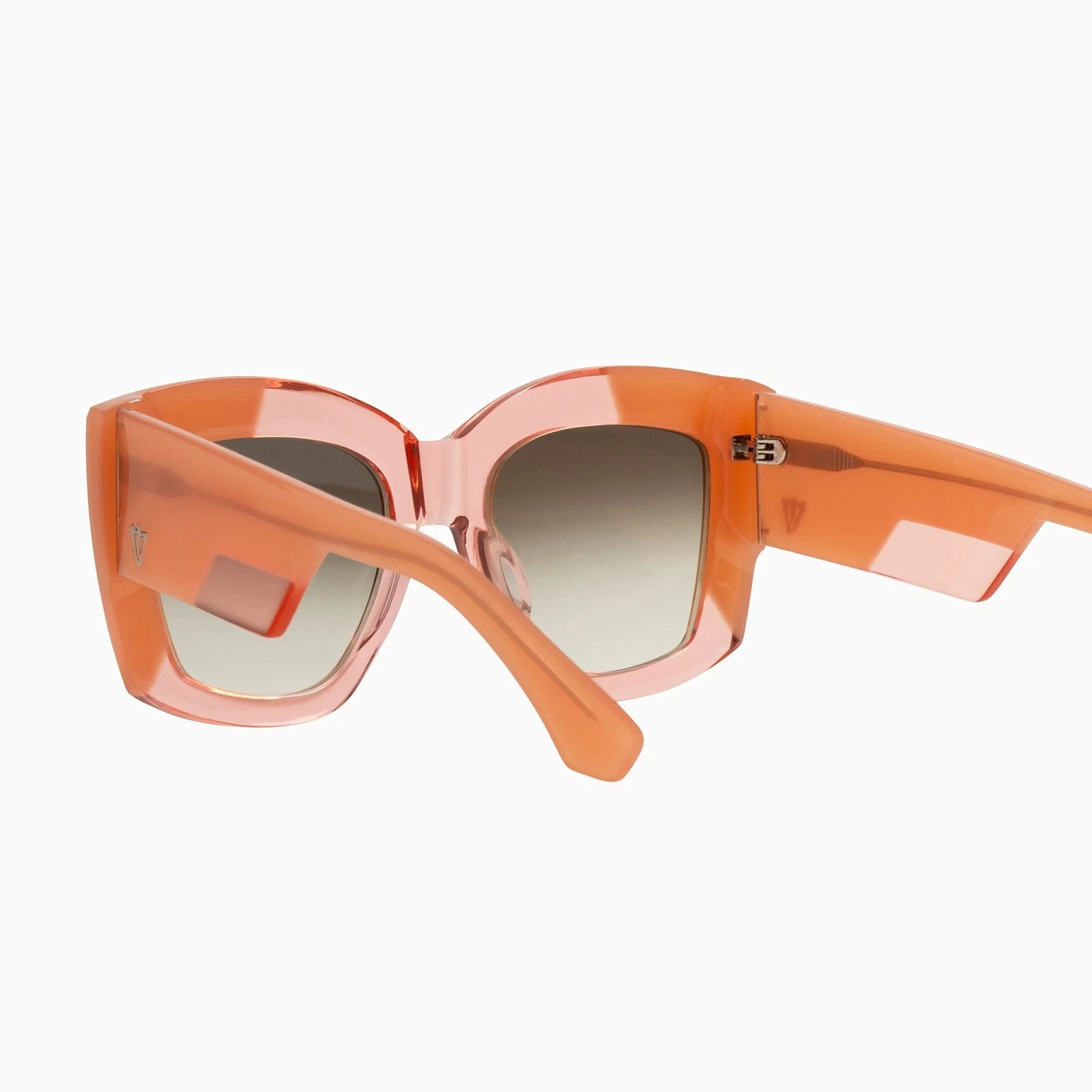 Coltrane Transparent Pink w Blush Corners/Brown Gradient Lens