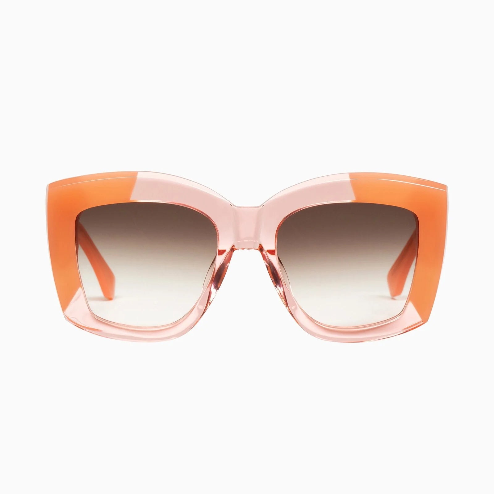 Coltrane Transparent Pink w Blush Corners/Brown Gradient Lens