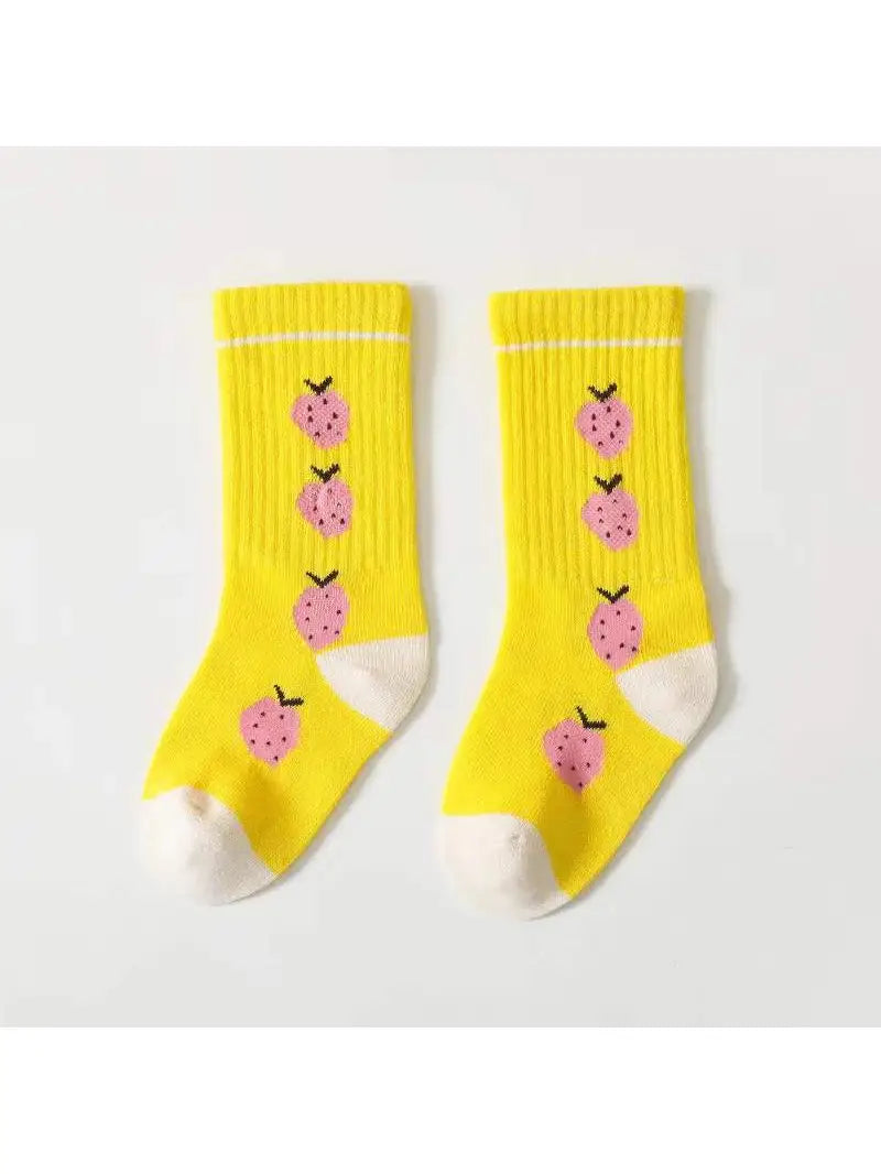 Yellow Strawberry Socks