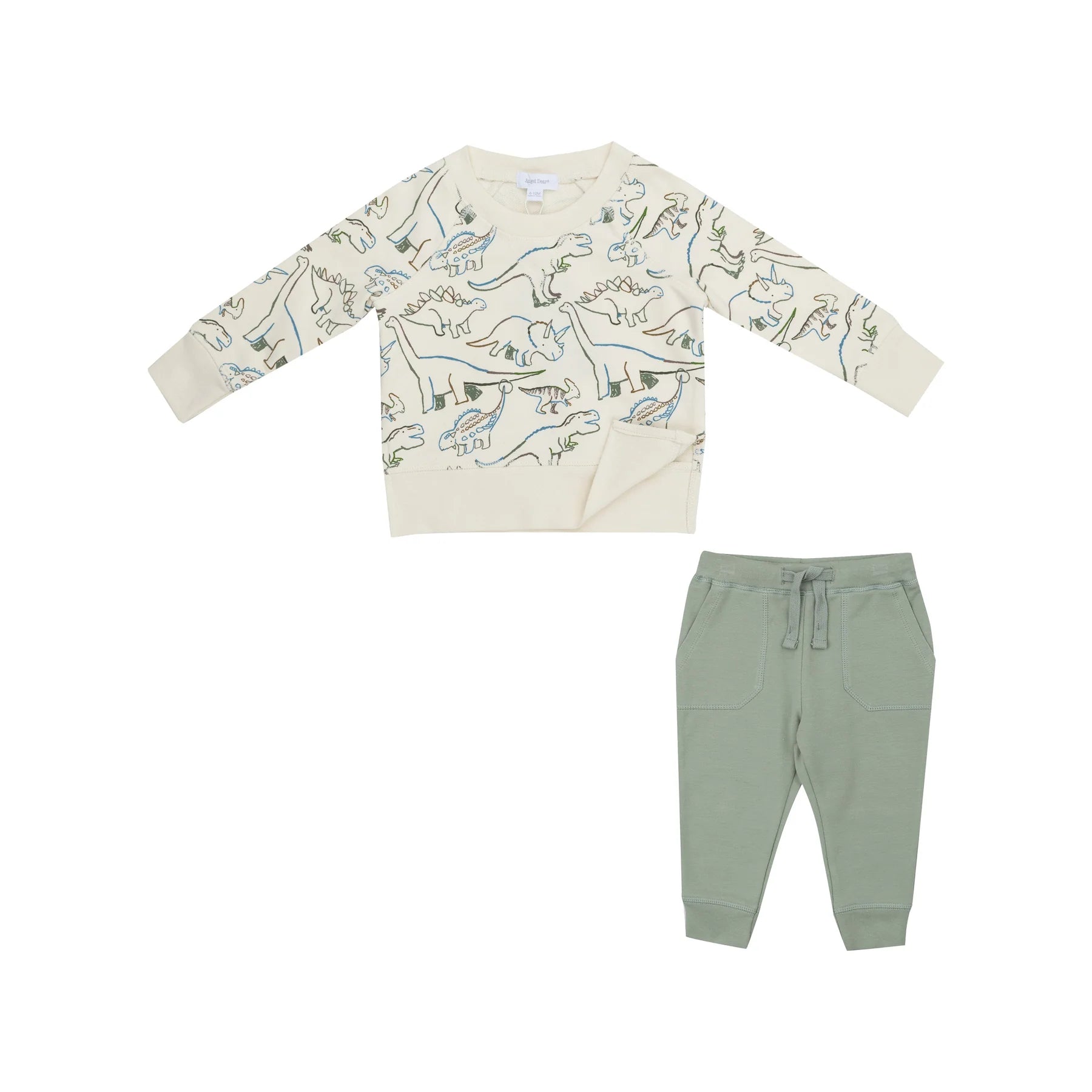 Dino Raglan Sweatshirt And Jogger Set