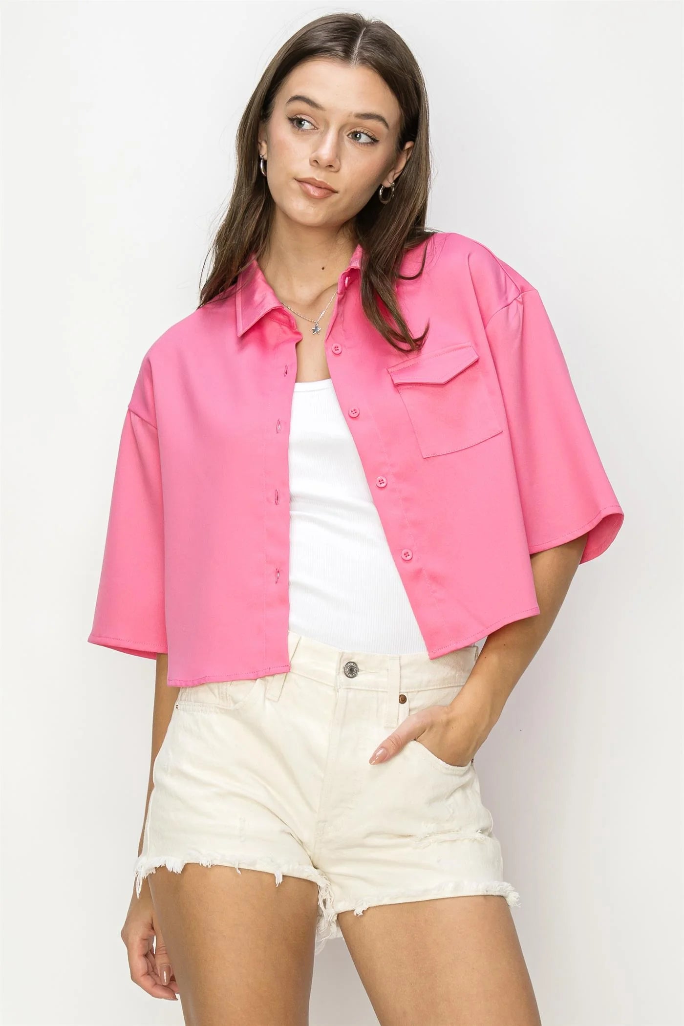 Haley Cropped Shirt