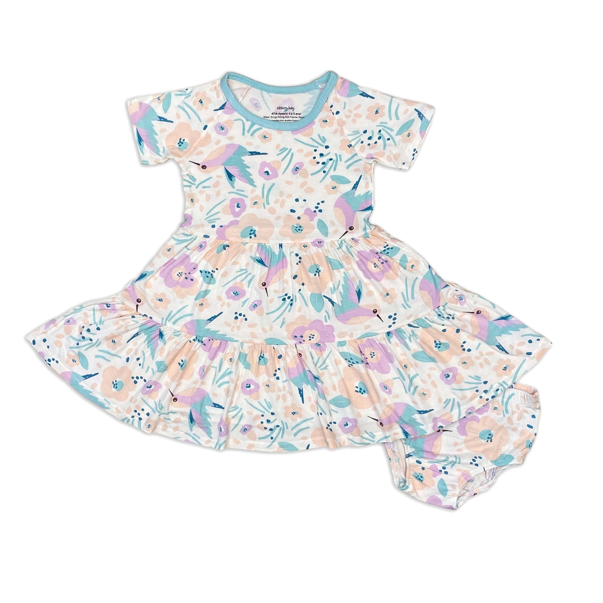 Hummingbird Tiered Dress w/Bloomer