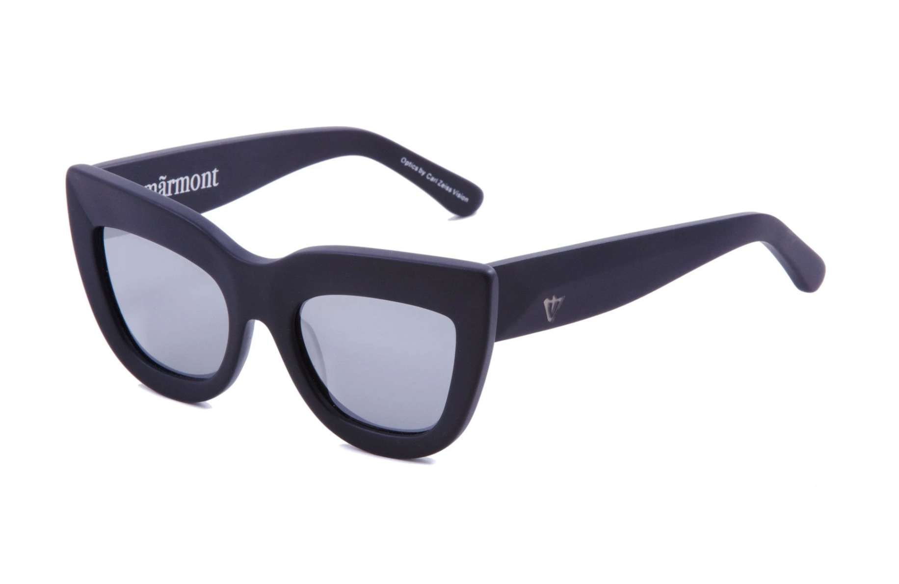 Marmont Matte Black/Silver Mirror Lens