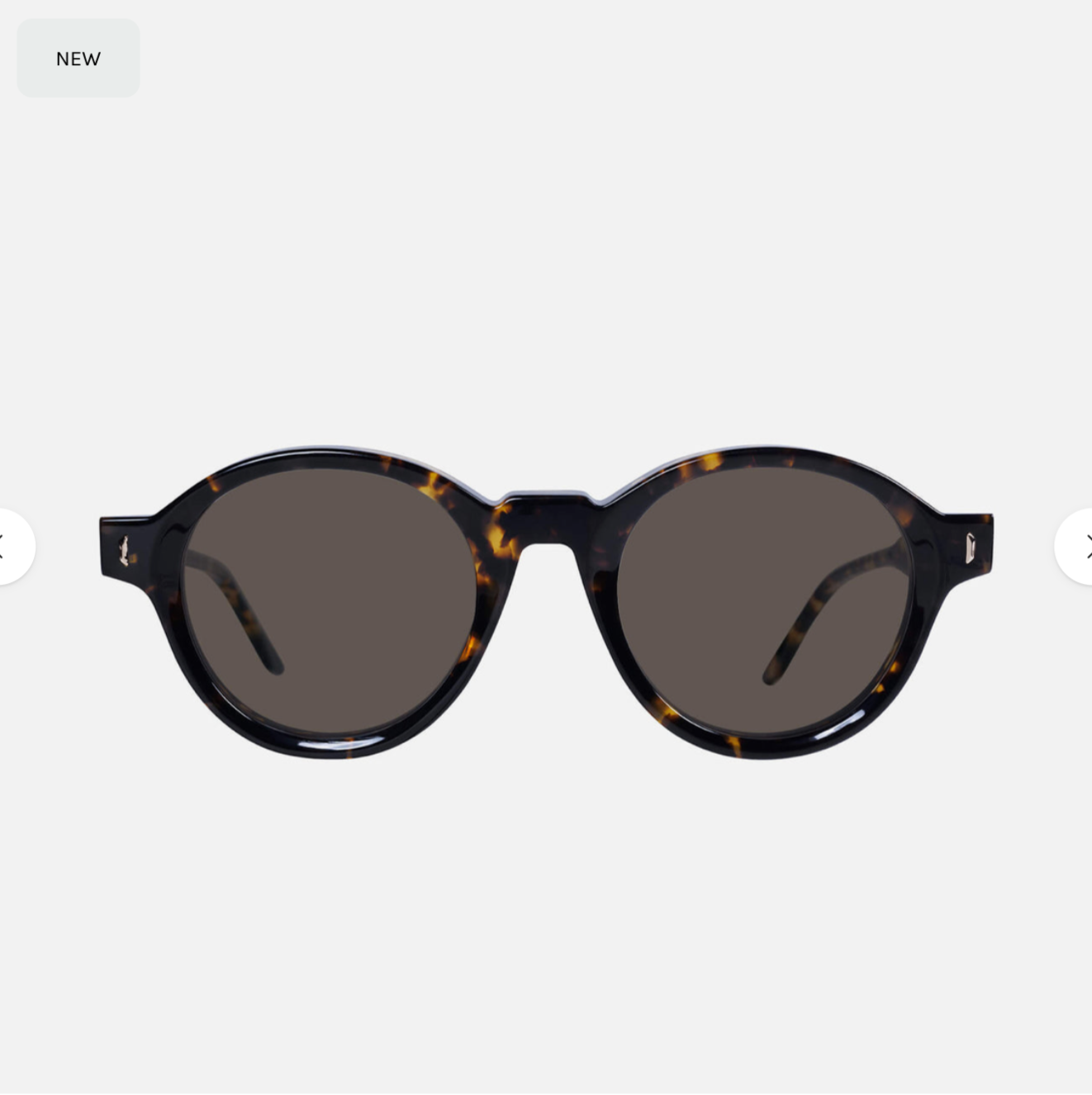 Motel Clear Tort w 24k Gold Metal/Brown Lens