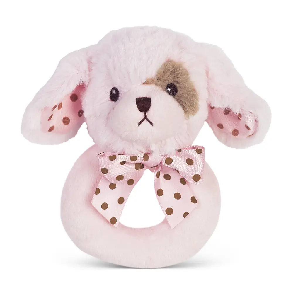 Pink Puppy Ring Rattle