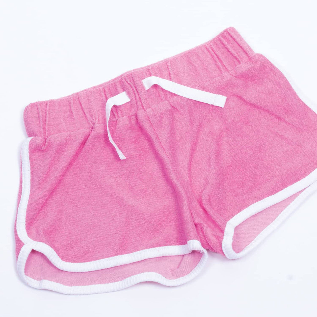 Pink Terry Drawstring Shorts