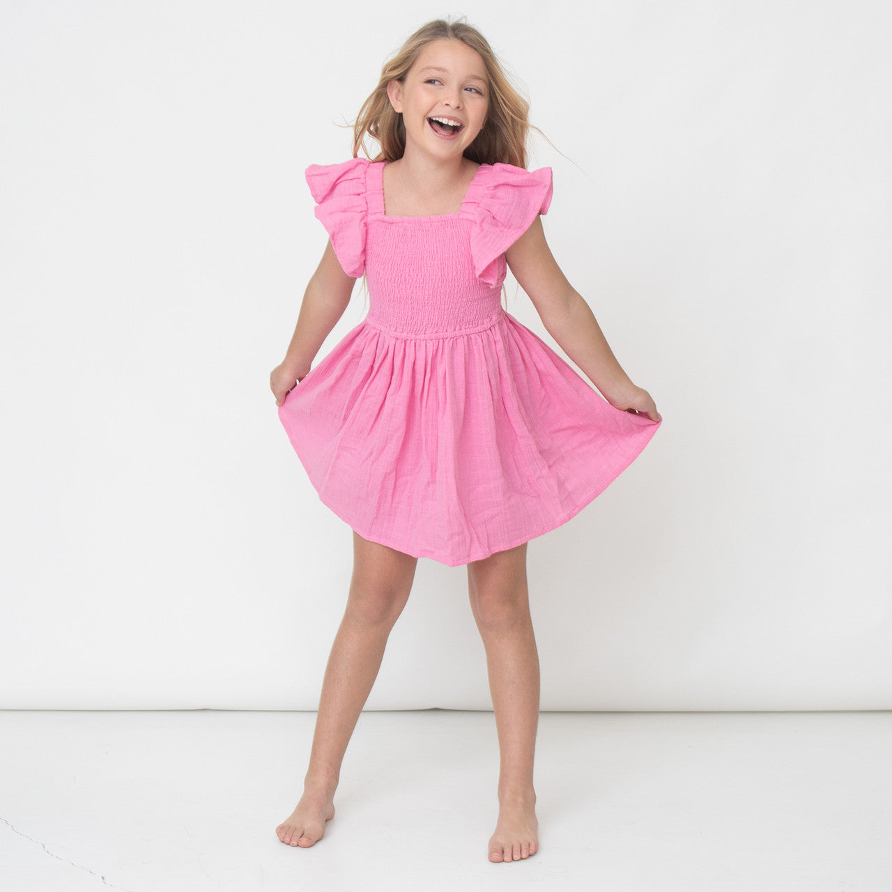 Smocked Gauze Dress