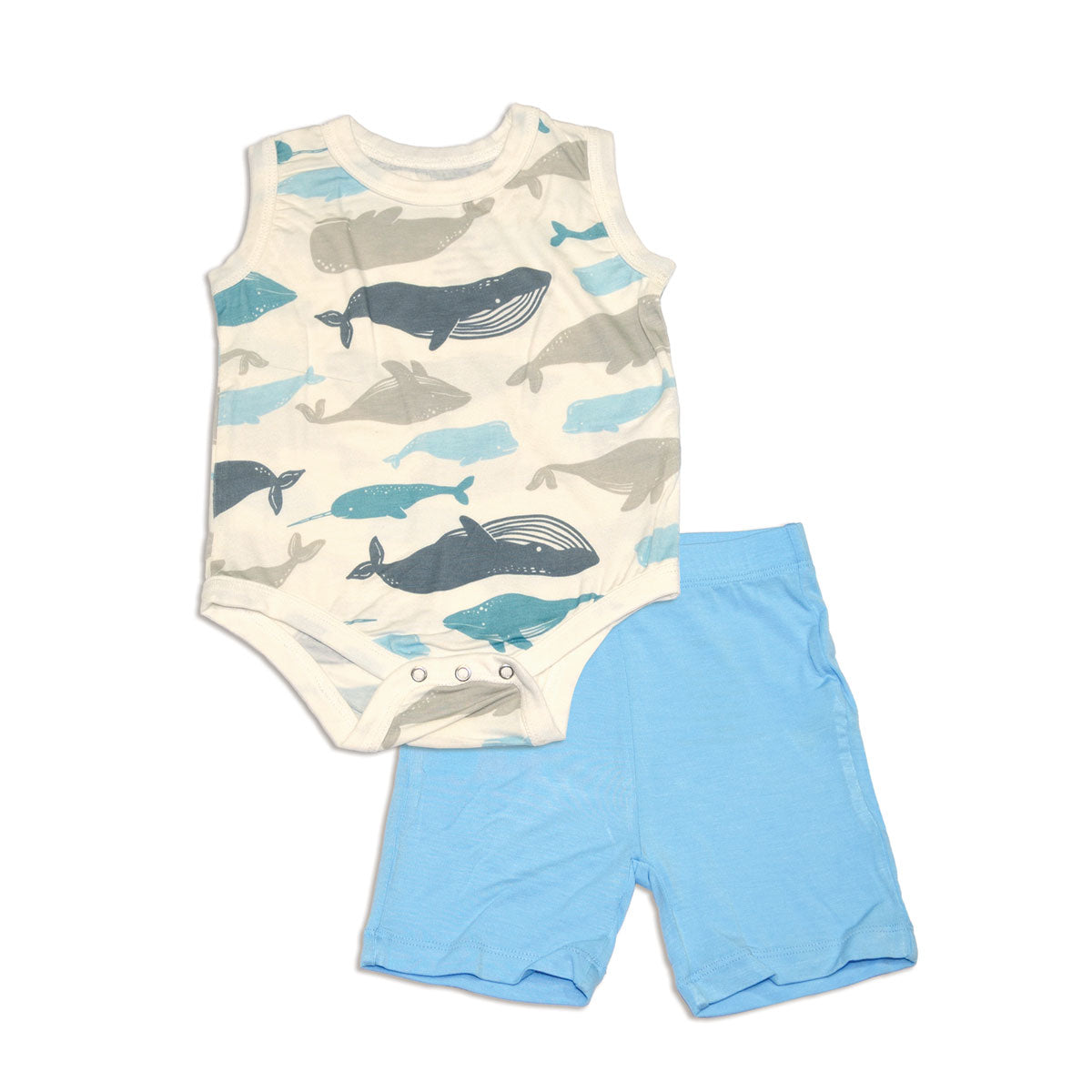 Whale Onesie/Short Set