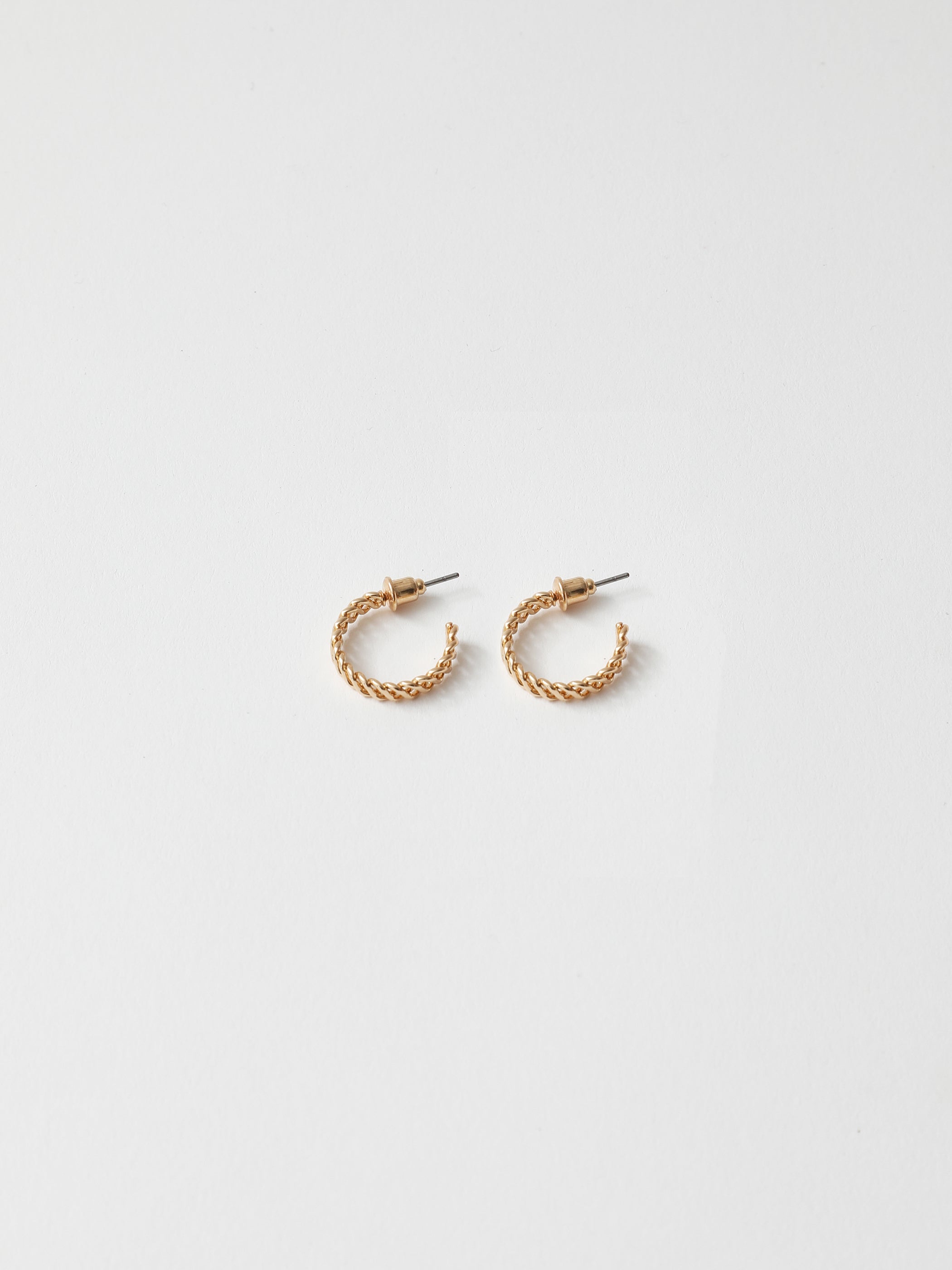 Chain Hoop Earrings - Gold