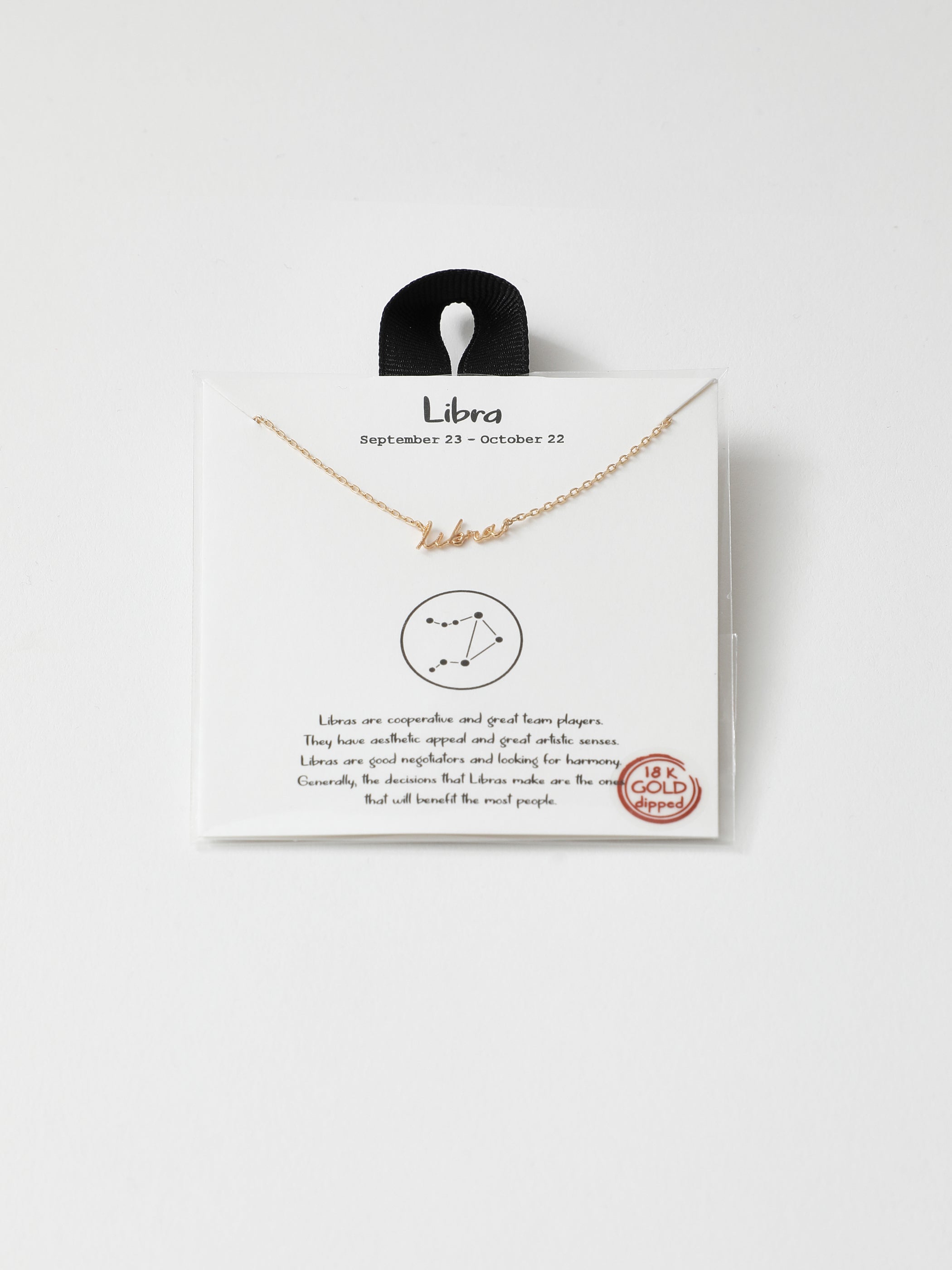 Libra Necklace - Gold Dipped