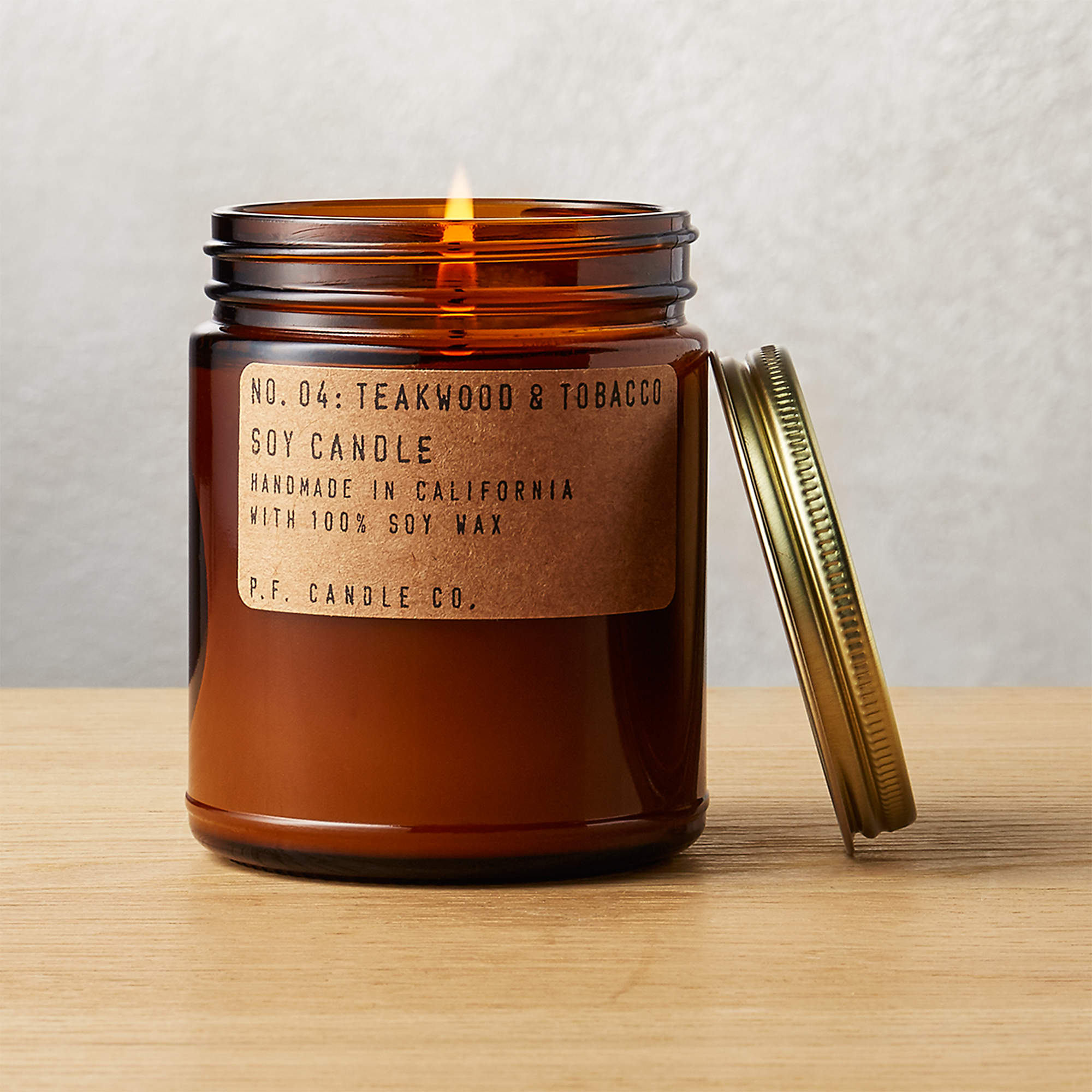 P.F. Candle - Teakwood & Tobacco Soy Candle