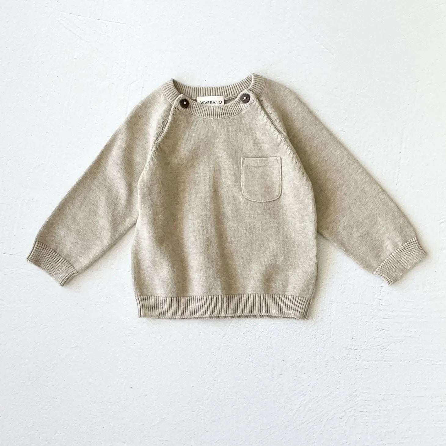 Milan Baby Raglan Knit Pullover Sweater