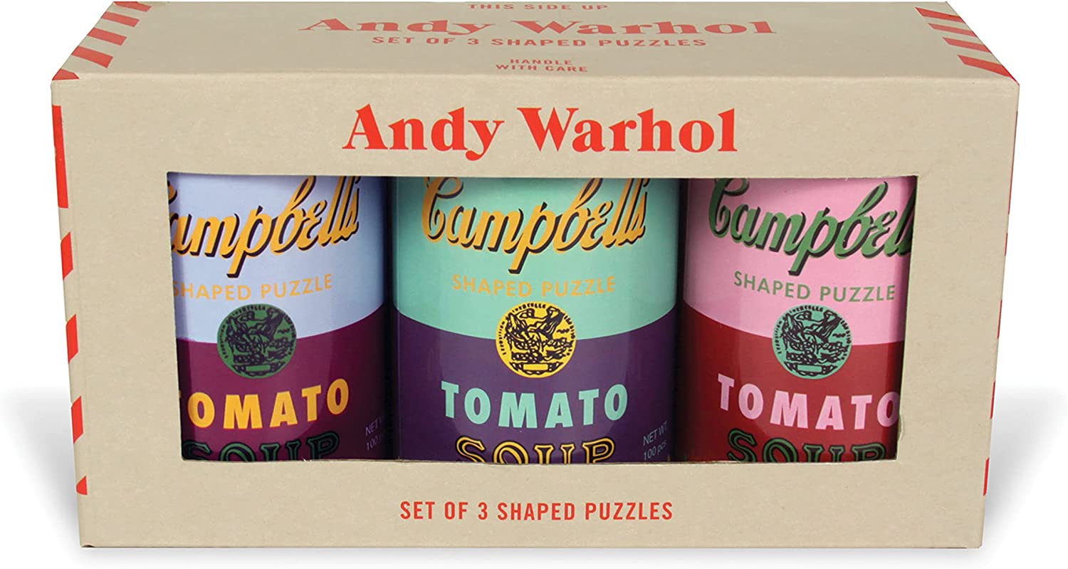 Andy Warhol Soup Cans Shaped Jigsaw Puzzles