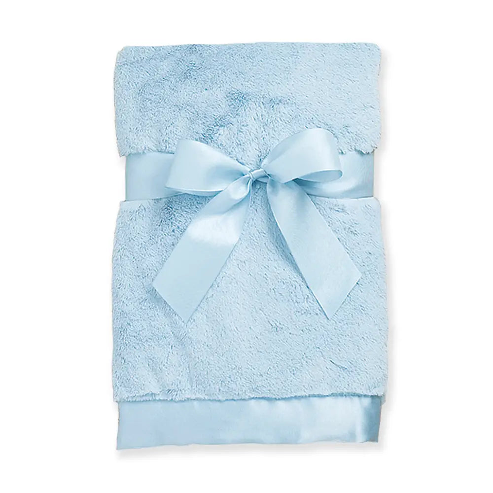 Plush Baby Blanket - Blue